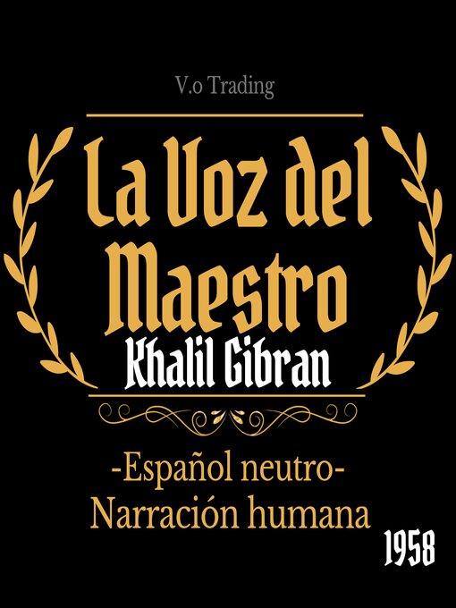 Title details for La voz del maestro by Khalil Gibran - Available